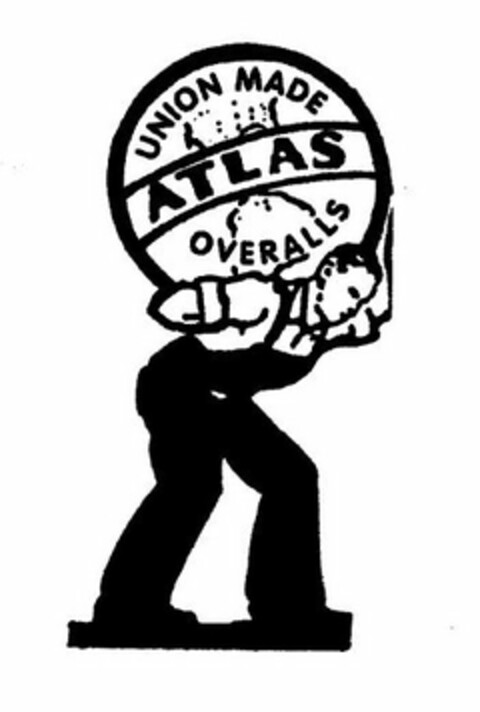 ATLAS UNION MADE OVERALLS Logo (USPTO, 14.06.2010)