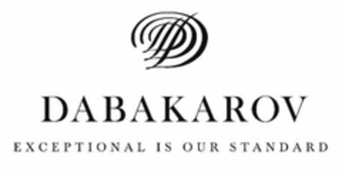 D DABAKAROV EXCEPTIONAL IS OUR STANDARD Logo (USPTO, 28.03.2011)