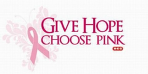 GIVE HOPE CHOOSE PINK H-E-B Logo (USPTO, 02.09.2011)