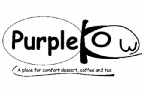 PURPLE KOW A PLACE FOR COMFORT DESSERT, COFFEE AND TEA Logo (USPTO, 09.12.2011)