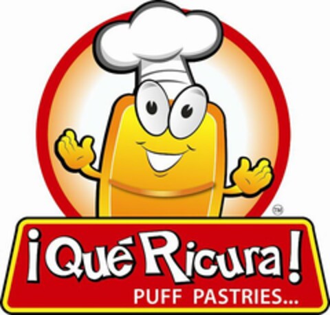 I QUÈ RICURA! PUFF PASTRIES... Logo (USPTO, 21.12.2011)