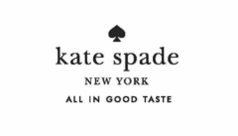 KATE SPADE NEW YORK ALL IN GOOD TASTE Logo (USPTO, 28.07.2014)