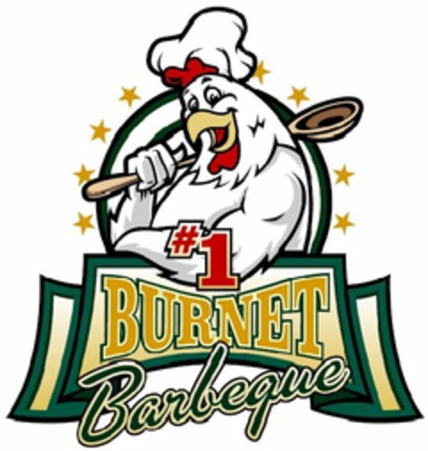 #1 BURNET BARBEQUE Logo (USPTO, 06/23/2015)