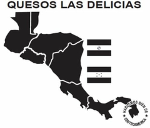 QUESOS LAS DELICIAS HABLEMOS BIEN DE CENTROAMERICA Logo (USPTO, 10.01.2016)