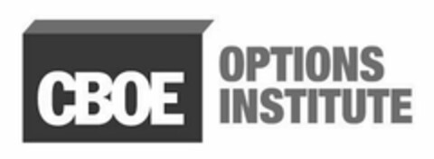 CBOE OPTIONS INSTITUTE Logo (USPTO, 03.03.2016)