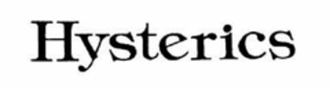 HYSTERICS Logo (USPTO, 01/25/2018)