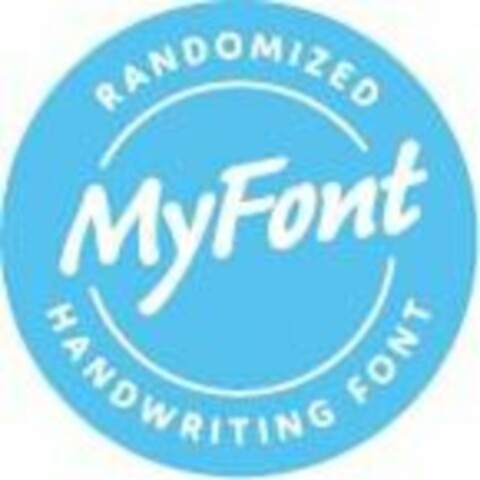 RANDOMIZED HANDWRITING FONT MYFONT Logo (USPTO, 30.05.2018)