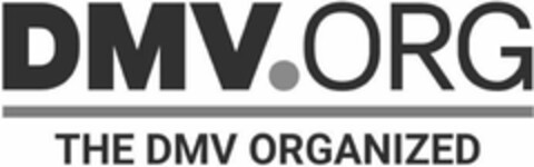 DMV.ORG THE DMV ORGANIZED Logo (USPTO, 06/07/2018)