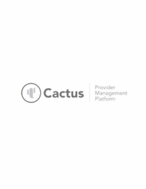 CACTUS PROVIDER MANAGEMENT PLATFORM Logo (USPTO, 13.11.2018)