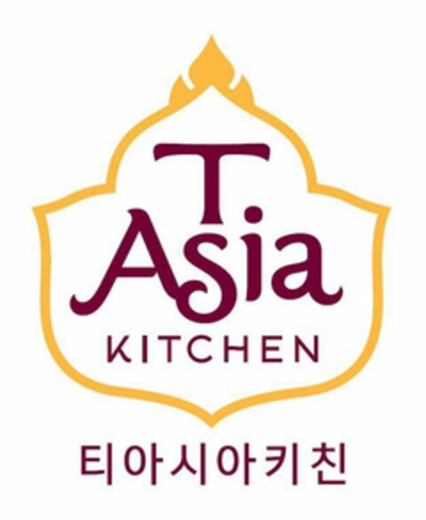 T. ASIA KITCHEN Logo (USPTO, 15.02.2019)