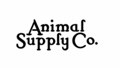 ANIMAL SUPPLY CO. Logo (USPTO, 06/18/2019)