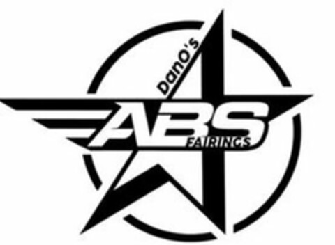 DANO'S ABS FAIRINGS Logo (USPTO, 01/13/2020)