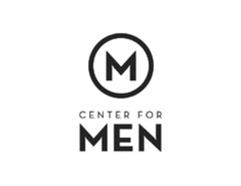 M CENTER FOR MEN Logo (USPTO, 11.02.2020)