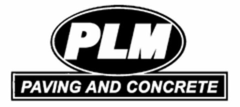 PLM PAVING AND CONCRETE Logo (USPTO, 27.07.2020)