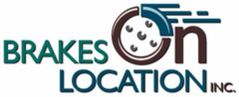 BRAKES ON LOCATION INC. Logo (USPTO, 01/30/2009)