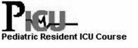 PICU PEDIATRIC RESIDENT ICU COURSE Logo (USPTO, 10.12.2009)