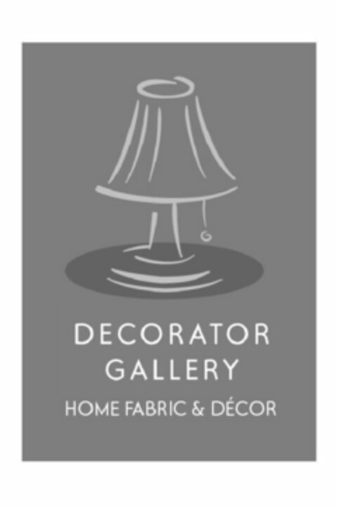 DECORATOR GALLERY HOME FABRIC & DÉCOR Logo (USPTO, 22.03.2010)