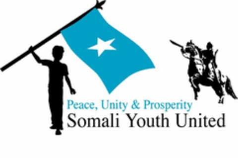 SOMALI YOUTH UNITED PEACE,UNITY & PROSPERITY. Logo (USPTO, 07/17/2010)