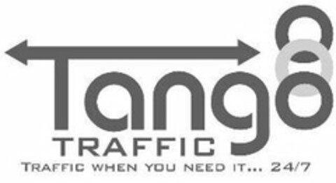 TANGO TRAFFIC TRAFFIC WHEN YOU NEED IT... 24/7 Logo (USPTO, 11/04/2010)