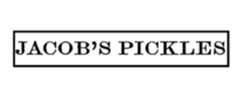 JACOB'S PICKLES Logo (USPTO, 07/01/2011)