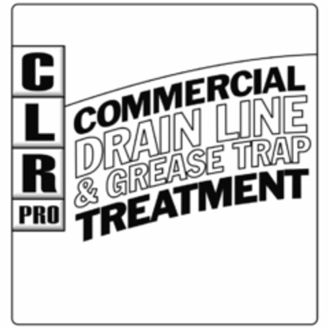 CLR PRO COMMERCIAL DRAIN LINE & GREASE TRAP TREATMENT Logo (USPTO, 05.12.2011)