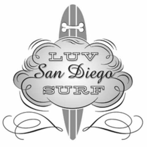 LUV SAN DIEGO SURF Logo (USPTO, 21.10.2014)