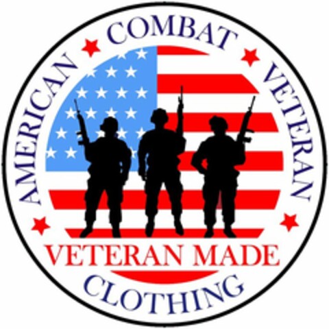 AMERICAN COMBAT VETERAN VETERAN MADE CLOTHING Logo (USPTO, 11.01.2015)