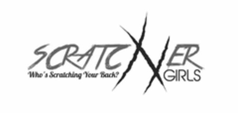 SCRATCHER GIRLS WHO'S SCRATCHING YOUR BACK? Logo (USPTO, 03.02.2015)