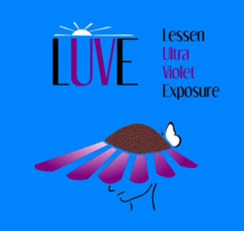LUVE LESSEN ULTRA VIOLET EXPOSURE Logo (USPTO, 12.04.2015)
