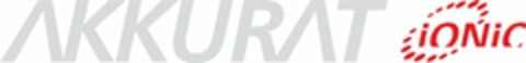 AKKURAT IONIC Logo (USPTO, 04.11.2015)