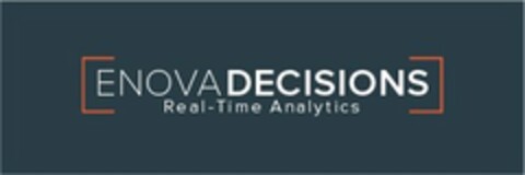 ENOVA DECISIONS REAL-TIME ANALYTICS Logo (USPTO, 09.12.2015)