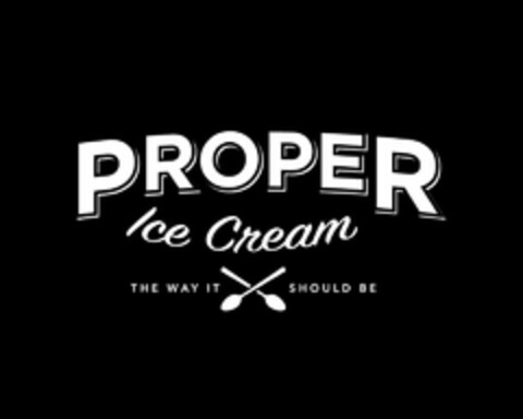 PROPER ICE CREAM THE WAY IT SHOULD BE Logo (USPTO, 01.09.2016)