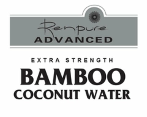 RENPURE ADVANCED EXTRA STRENGTH BAMBOO COCONUT WATER Logo (USPTO, 11/11/2016)