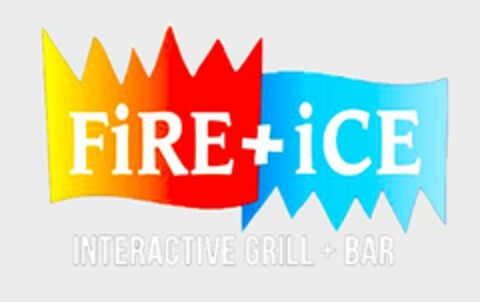 FIRE + ICE INTERACTIVE GRILL + BAR Logo (USPTO, 10.02.2017)