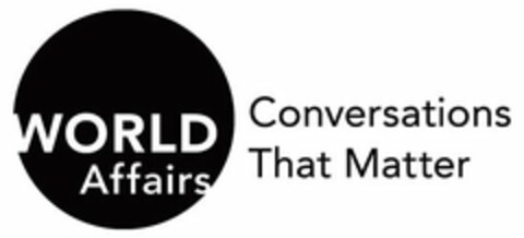 WORLD AFFAIRS CONVERSATIONS THAT MATTER Logo (USPTO, 09/25/2017)