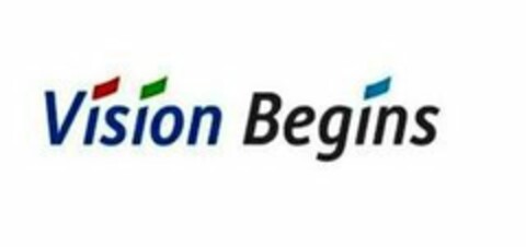 VISION BEGINS Logo (USPTO, 29.05.2018)