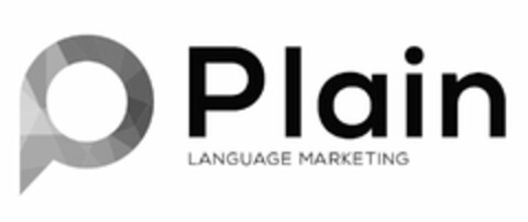 P PLAIN LANGUAGE MARKETING Logo (USPTO, 07.08.2018)