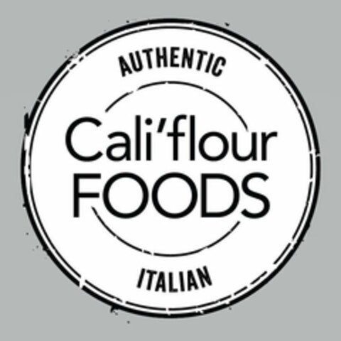 AUTHENTIC ITALIAN CALI'FLOUR FOODS Logo (USPTO, 09/20/2018)