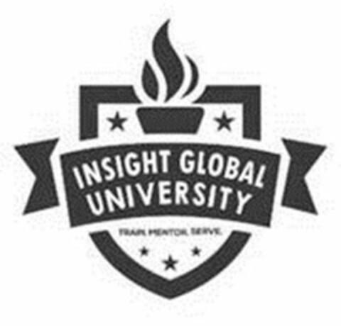 INSIGHT GLOBAL UNIVERSITY TRAIN. MENTOR. SERVE. Logo (USPTO, 11.10.2018)