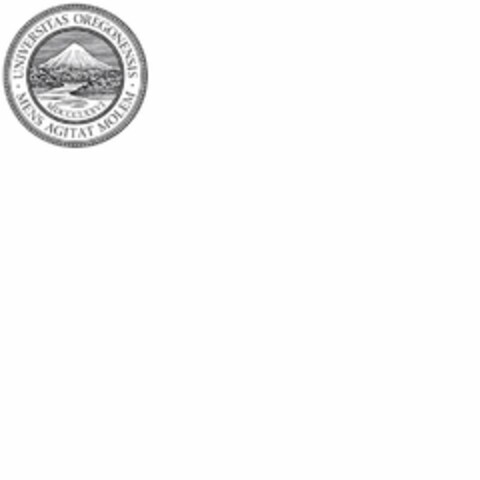 UNIVERSITAS OREGONENSIS MENS AGITAT MOLEM MDCCCLXXVI Logo (USPTO, 22.04.2019)