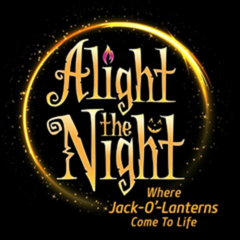 ALIGHT THE NIGHT WHERE JACK-O'-LANTERNS COME TO LIFE Logo (USPTO, 23.07.2019)