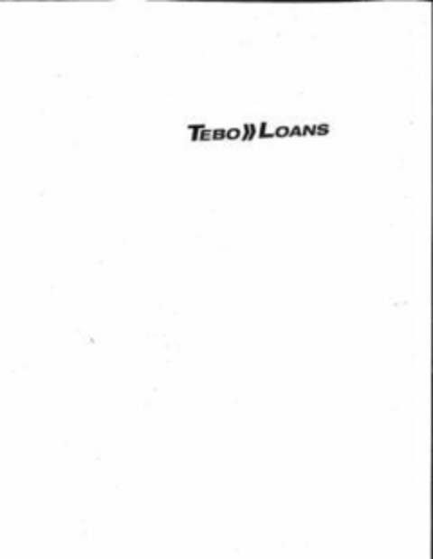 TEBO LOANS Logo (USPTO, 01.09.2020)