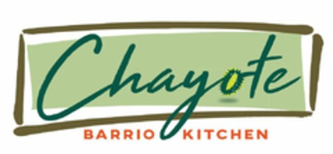 CHAYOTE BARRIO KITCHEN Logo (USPTO, 09/08/2020)