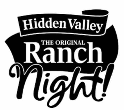 HIDDEN VALLEY THE ORIGINAL RANCH NIGHT! Logo (USPTO, 08.09.2020)