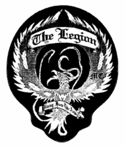 THE LEGION MC RISING FROM THE ASHES Logo (USPTO, 04.11.2009)