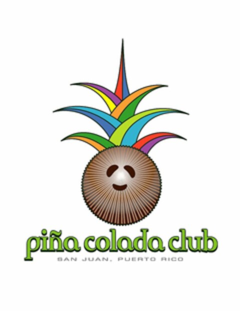 PIÑA COLADA CLUB SAN JUAN, PUERTO RICO Logo (USPTO, 01/22/2010)