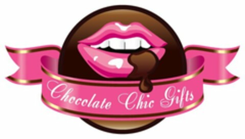 CHOCOLATE CHIC GIFTS Logo (USPTO, 26.04.2010)