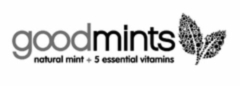 GOODMINTS NATURAL MINT + 5 ESSENTIAL VITAMINS ABCDE Logo (USPTO, 10.06.2010)