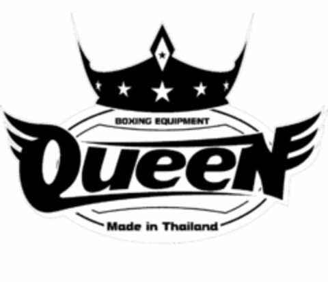 QUEEN BOXING EQUIPMENT MADE IN THAILAND Logo (USPTO, 06.08.2010)