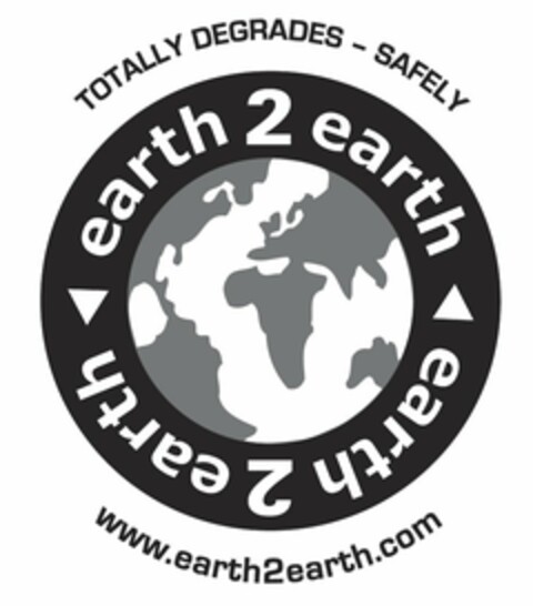 EARTH 2 EARTH TOTALLY DEGRADES - SAFELY WWW.EARTH2EARTH.COM Logo (USPTO, 22.11.2012)